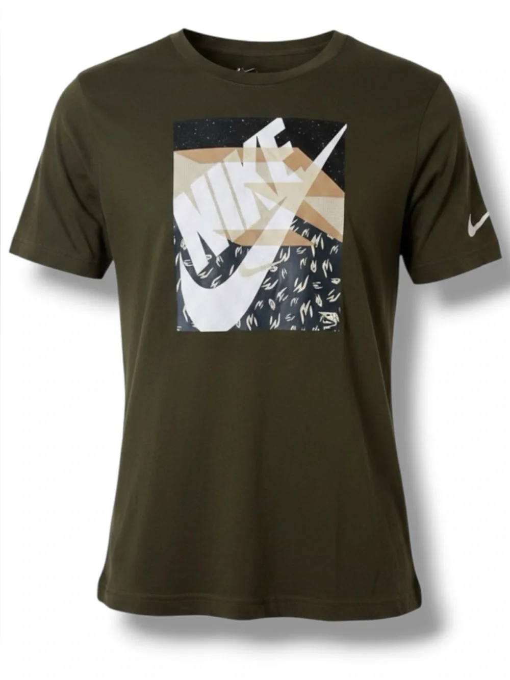 NWT Nike 3BRAND by Russell Wilson Dark Forest Green Graphic Tee Size XL 13-15yrs